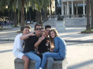 I really wanted to get a pic of these boys "Parker Lewis" dos...and they provided.