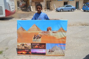 Mohammed with the map of our tour.