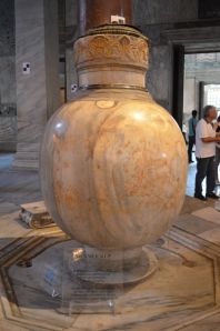 A ritual purification urn from the Pergamon.  NO SEAMS!  (SEE Photo Bomb!!!  Sept. 6, 2012)